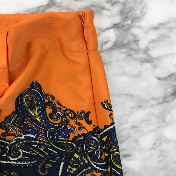 Holly and Whyte by Lindex Navy Paisley Skirt XS - Picture 3 of 8